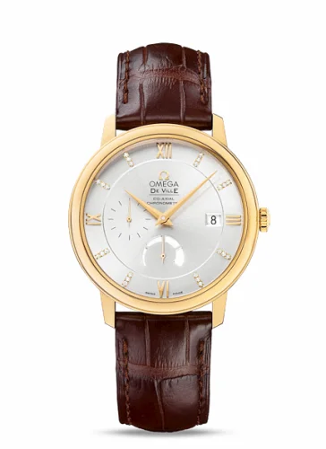 Omega De Ville Prestige Co-Axial 39.5 Power Reserve Yellow Gold / Silver 424.53.40.21.52.001 (42453402152001)